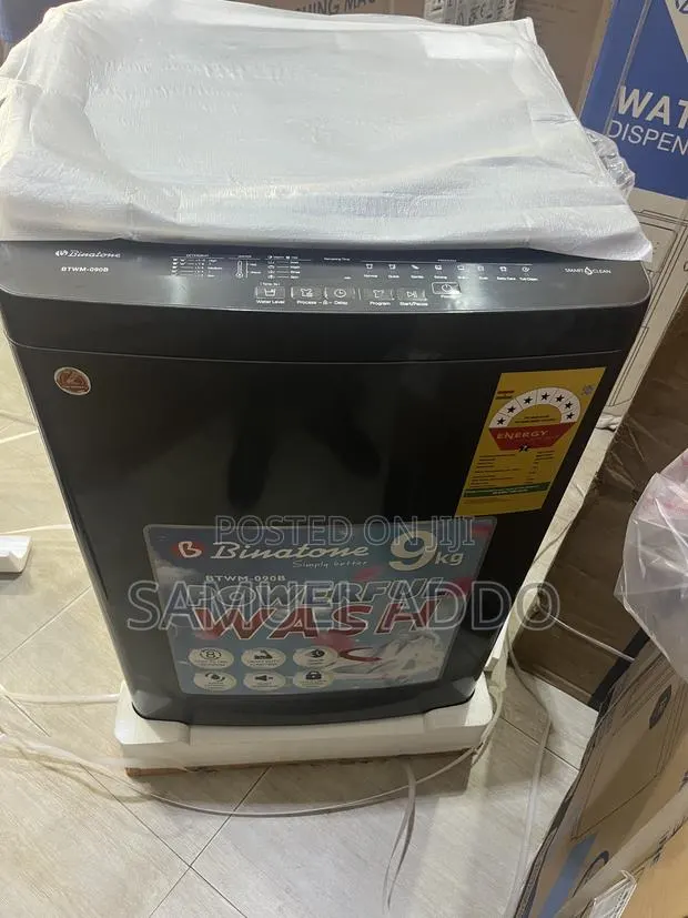 9kg Binatone Top Load Washing Machine · Photo 1