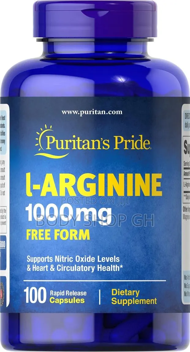 Puritans Pride L-arginine Supplement - Supports Nitric Oxide Levels · Photo 1