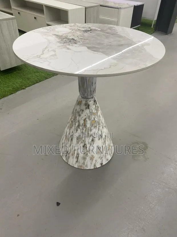 Center Table Round Marble Top