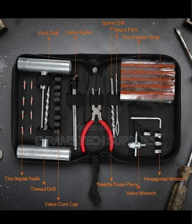 Tire Repair Kit Plug Car Truck Motorcycle Home DIY Flat Puncture · Photo 1