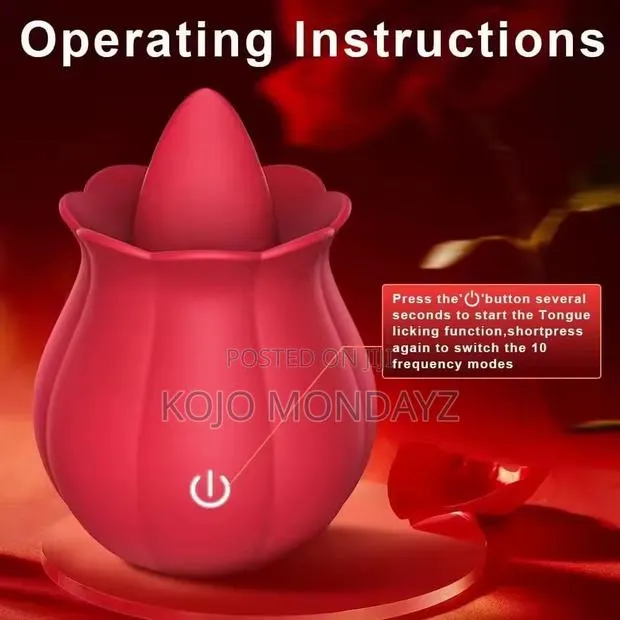 Rose Toy Swing Tongue-Licking Vibrator – Powerful Oral Stimulation · Photo 1