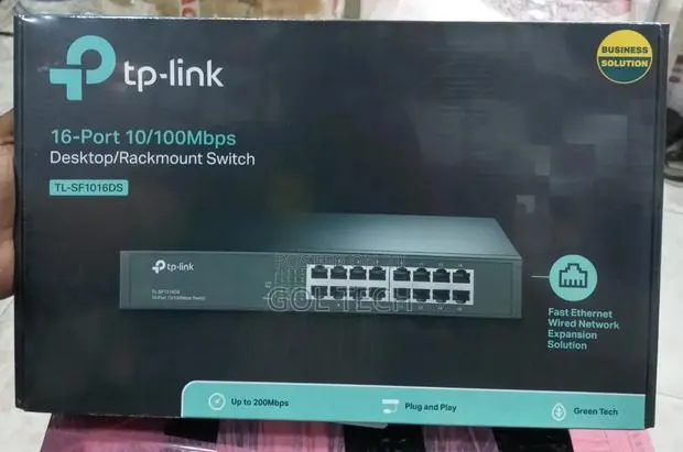 Tp-Link 16-Port 10/00mbps Desktop/ Rack Mount Switch Tl-Sf1016ds · Photo 1