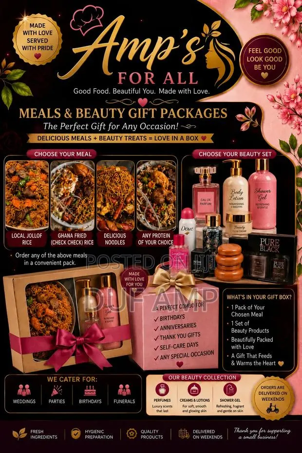 Meals and Beauty Gift Packages - Amp's for All · Photo 1