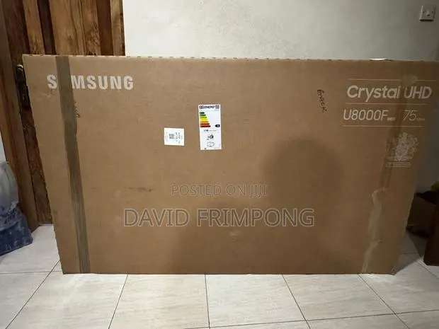 Sumsung 75-Inch Crystal UHD Smart TV. · Photo 1