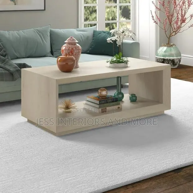 Rectangular Center Table, Alder White · Photo 1