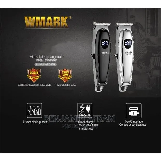 All Metal Rechargeable Detailer Hair Clipper · Photo 1