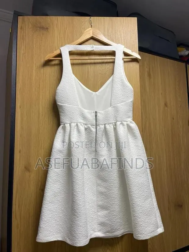 White Backless Brunch Mini Dress · Photo 1