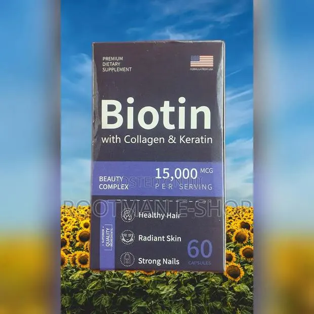 Collagen Keratin (Biotin) 60 Capsules · Photo 1