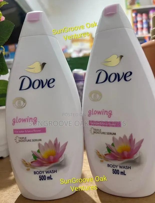 DOVE Glowing Rice Water and Lotus Flower Triple Moisture Serum 500ml · Photo 1