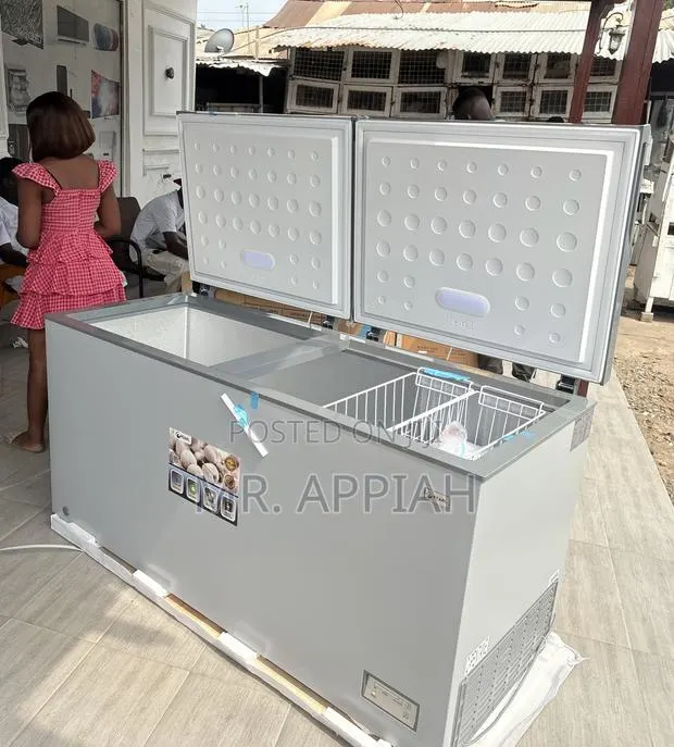 High in Quality Pearl 508L 2 Door Chest Freezer(PCF-6040-1A)Gray. · Photo 1