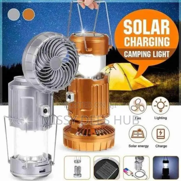 Solar Camping Light + Fan · Photo 1
