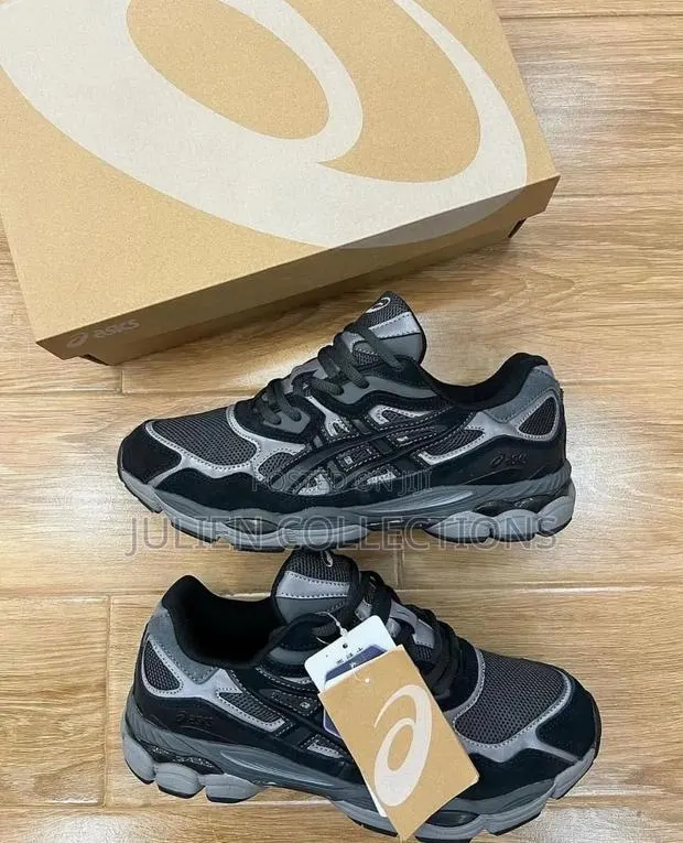 Asics Gel Nyc Black Grey Suede · Photo 1