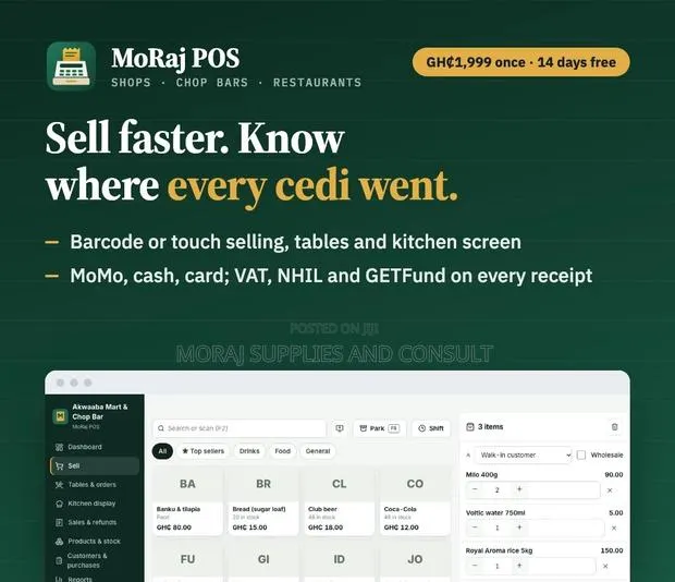 MoRaj POS – Shop, Chop Bar & Restaurant POS Software (Works Offline) · Photo 1