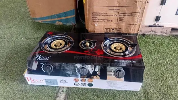 Roch 3 Burners Gas Cooker – Reliable Kitchen Performance · Photo 1