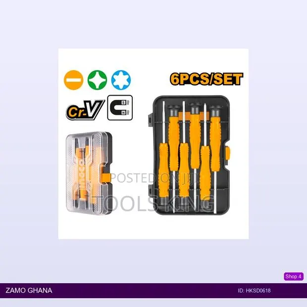 6pcs Precision Screwdriver Set - Hksd0618 · Photo 1