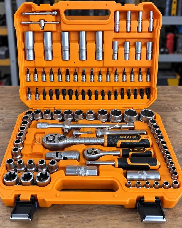Professional Socket Wrench Tool Set Ratchet Spanner Repair Kit · Photo 1