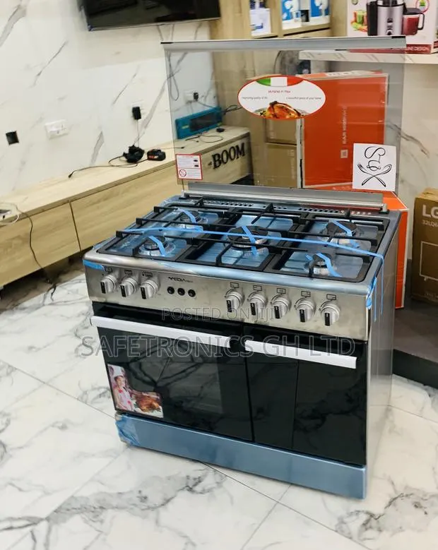 Kindly Check Mediatech 60x90cm Free Standing 5 Gas Burner Cooker · Photo 1