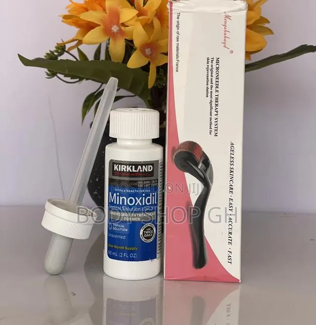 Made in Isreal Kirkland Minoxidil + Derma Roller · Photo 1