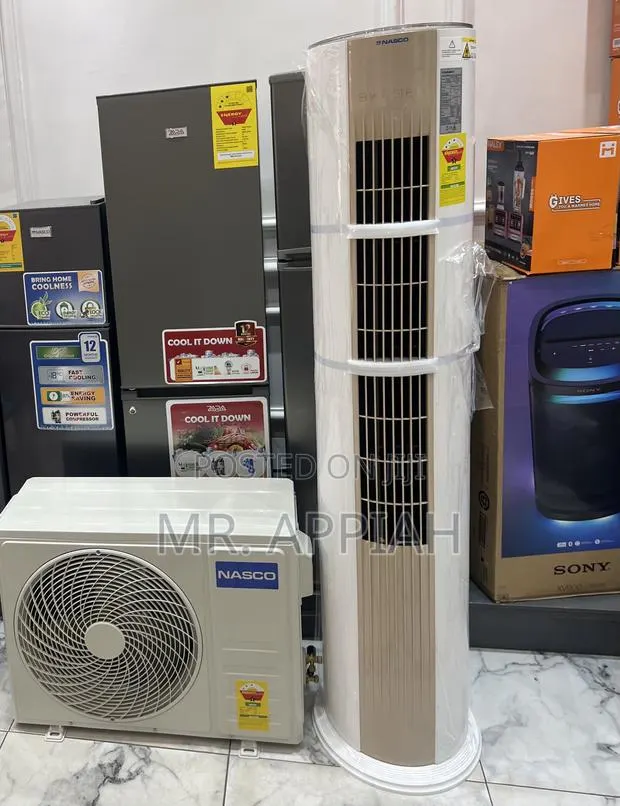 Sleek Nasco 2.0hp Floor Standing Air Conditioner(White). · Photo 1