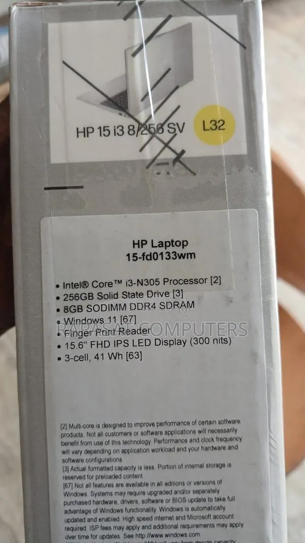 New Laptop HP 15 8GB Intel Core i3 SSD 256GB · Photo 5