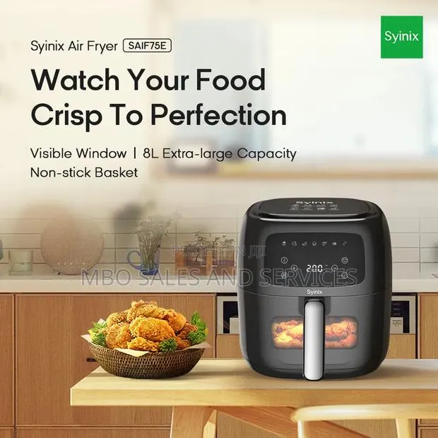 Syinix Digital Air FRYER 3D Heat Circulation Nonstick and Odor Free · Photo 1