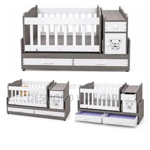 Baby’s Wooden Cot With Drawers · Photo 1