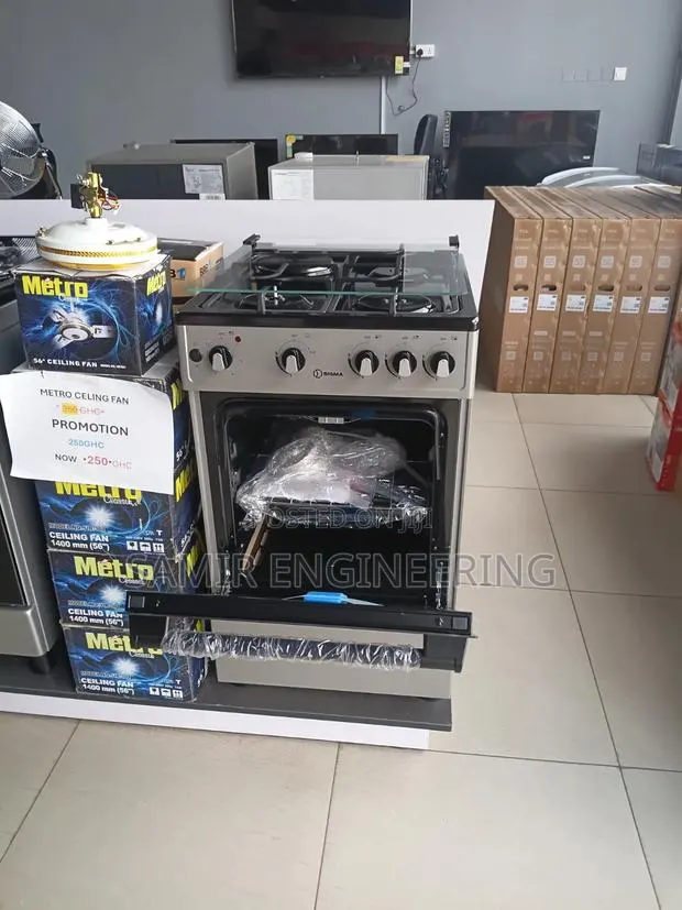 Sigma 4-Burner Hybrid Cooker 3 Gas + 1 Electric Oven & Grill | 50x55cm · Photo 1