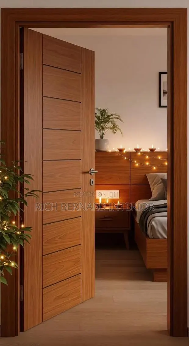 Foreign Laminate Teak Panel Door · Photo 1