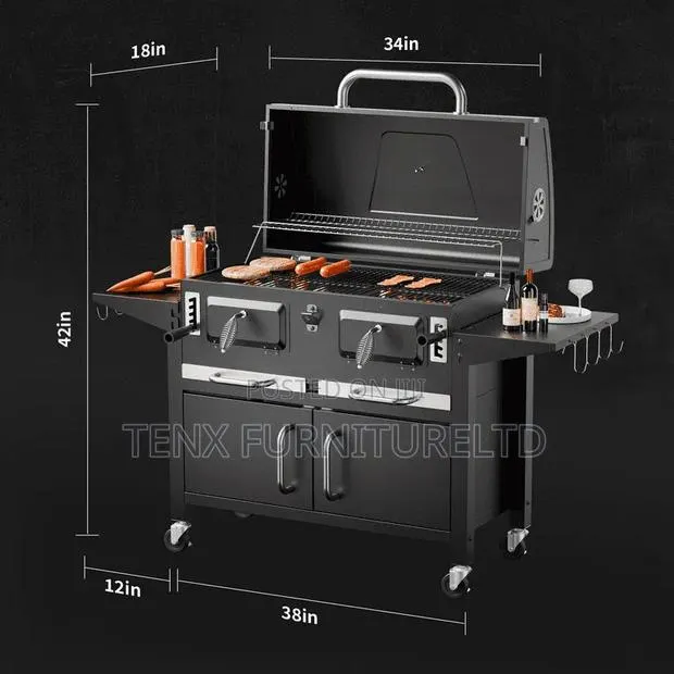 Barbecue Stand With Wheels (Charcoal? · Photo 2