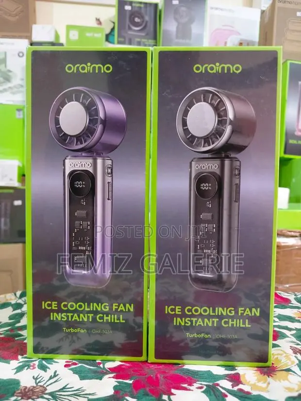 Oraimo TurboFan Rechargeable Fan With Built-in Ice-Cooling Chip · Photo 1