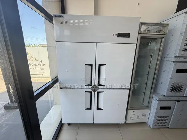 Commercial Stainless Steel 4 Door Half Fridge and Freezer · Photo 1