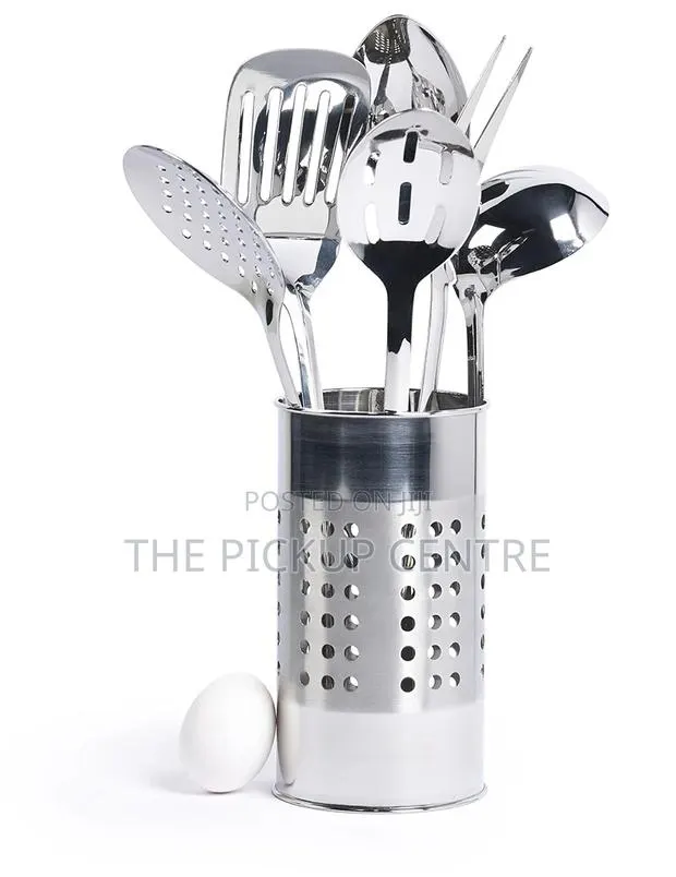 Basic Essentials 7 Piece Stainless Steel Tub of Tools Set Β· Photo 1