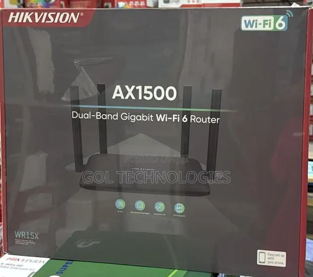 Hikvision Ax1500 Dual-Band Gigabit Wifi 6 Router Ds-3wr15x · Photo 1