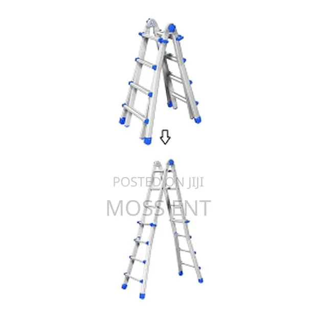 4+4 (X2) Telescopic Ladder Aluminium Multi-Purpose - Lmg3416 · Photo 1
