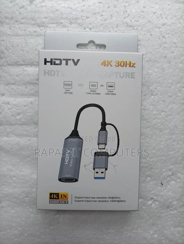 HDTV 2 in 1 USB/Type-C 4k Hdmi Video Capture Card · Photo 1