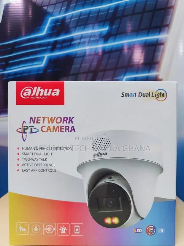 Dahua 4MP Two Way Talk Active Deterrence Dome PT Camera Ip · Photo 1
