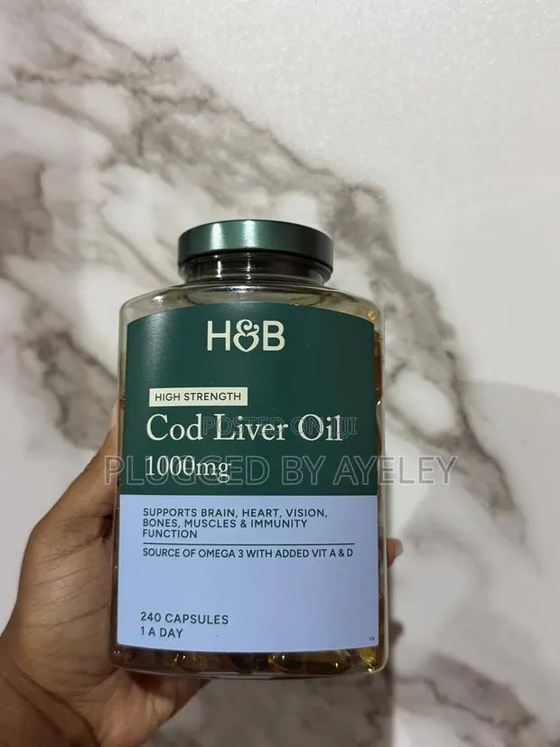 Cod Liver Oil 1000mg 240 Capsules · Photo 1