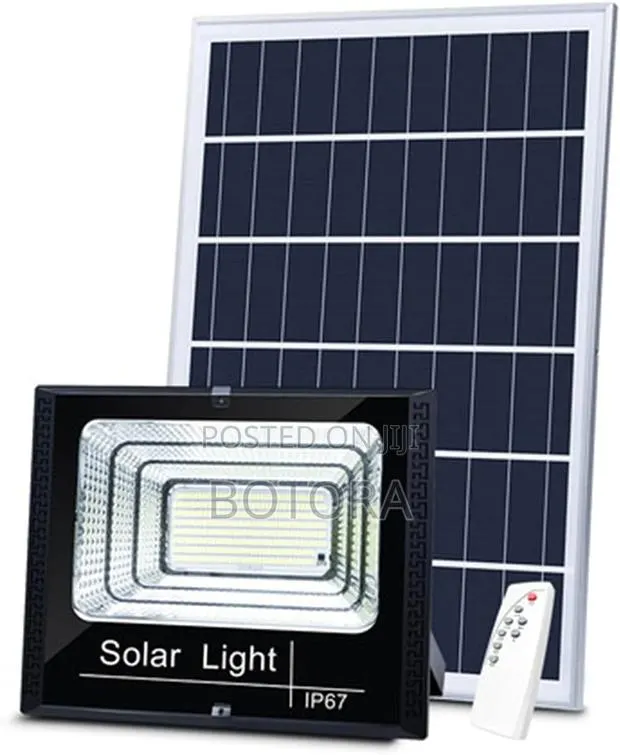 Rechargeable Solar Floodlight Set – Remote Control Auto Night Sensor · Photo 1