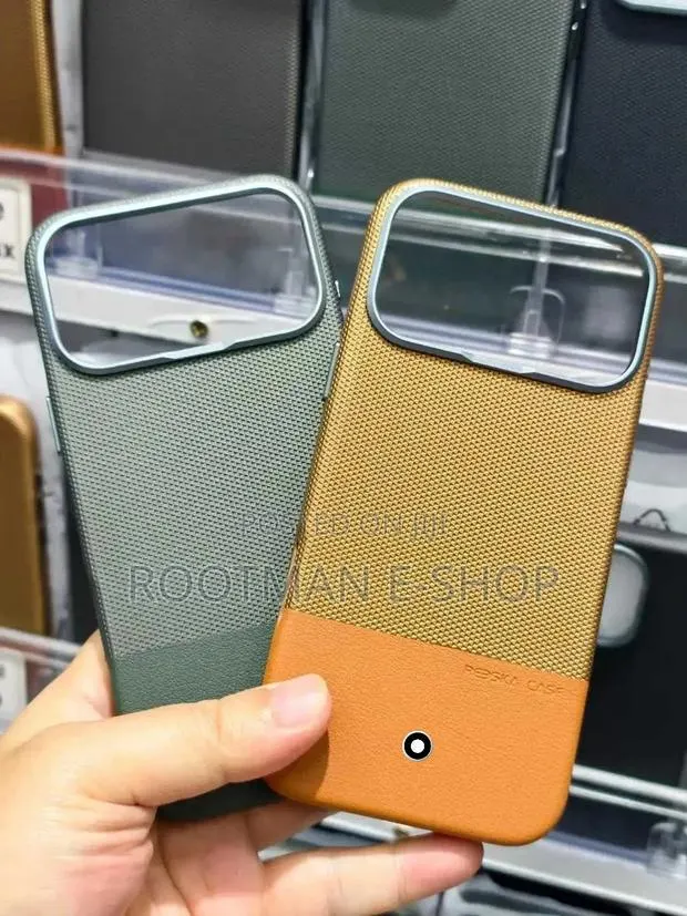 Vegan Matrix Leather Back Case for iPhone 17 Pro Max · Photo 1