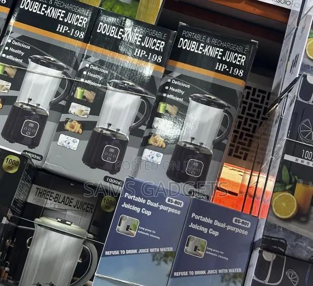 Rechargeable Portable Juicer Blender&Smoothie Maker (1000ml &Cup Sizes · Photo 1