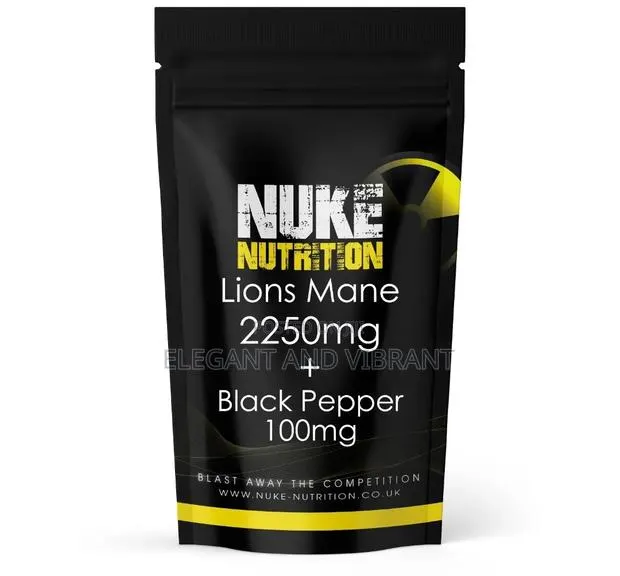 Lions Mane Mushroom Tab High Strength 2250mg Black Pepper · Photo 1