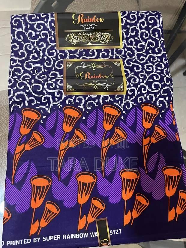 Orange and Purple African Print · Photo 1