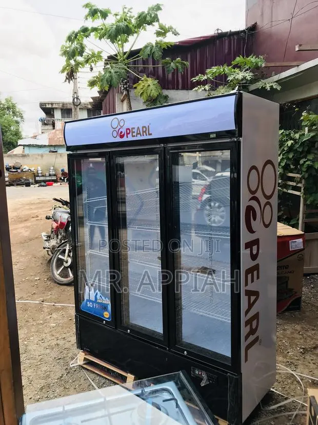 Shop Pearl PVC-150 Three Door Electric Beverage Cooler · Photo 1