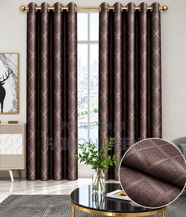 Bold Patterns Timeless Beauty ;Sunblock Total Blackout 2 PCS Curtains · Photo 1