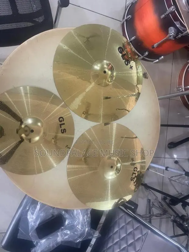 GLS Cymbal Set ( 18inches Crash, 16inches Crash and 14inches Hihat) · Photo 1
