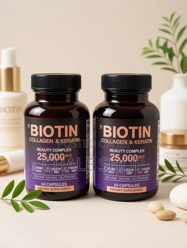 Extra Biotin 25,000mcg With Collagen Keratin for Fast Hair Growth · Photo 1