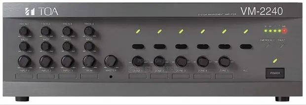 High Performance Toa Vm-2240 5 Zones Mixer Amplifier · Photo 1