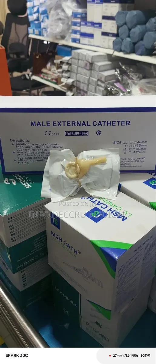 Male External or Condom Catheter, (All Sizes L,M,S) · Photo 1