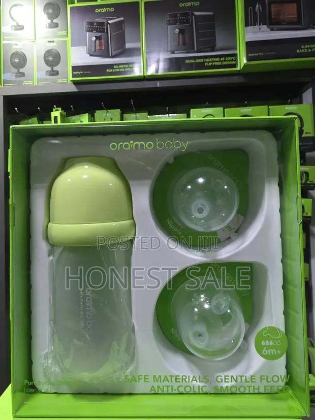 Oraimo Purebottle 240 240ml Anti-colic Silicone Glass Baby Bottle · Photo 1