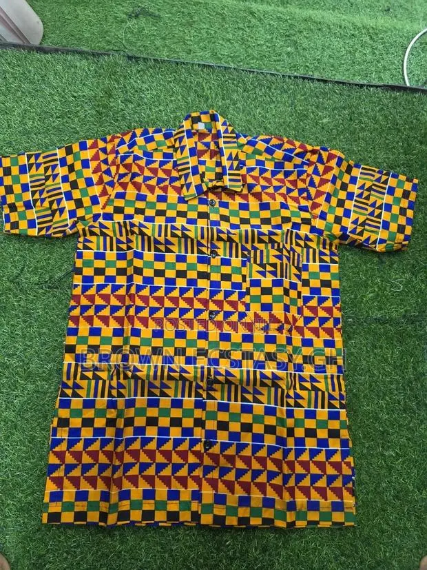 Men's African Wear Shorts Sleeve Shirts (Swipe for More Designs) · Photo 1
